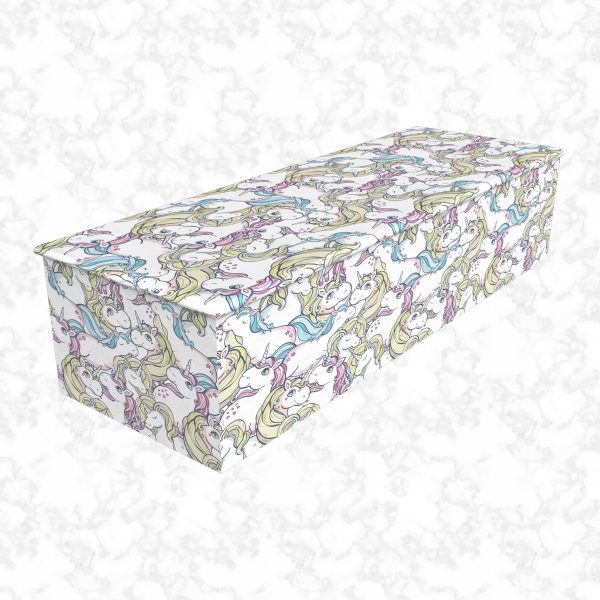 Unicorn Collage child casket