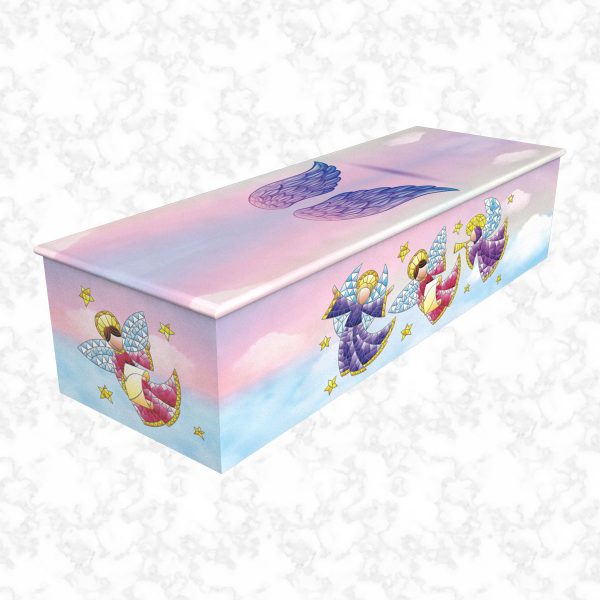 Angels Dancing child casket