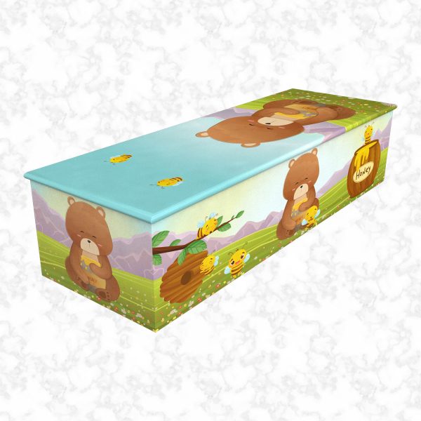 Bee Happy child casket