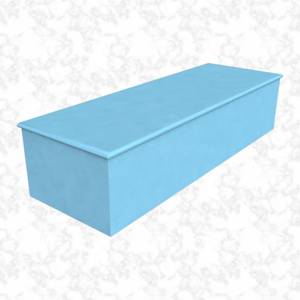 Plain Colour Baby Blue child casket