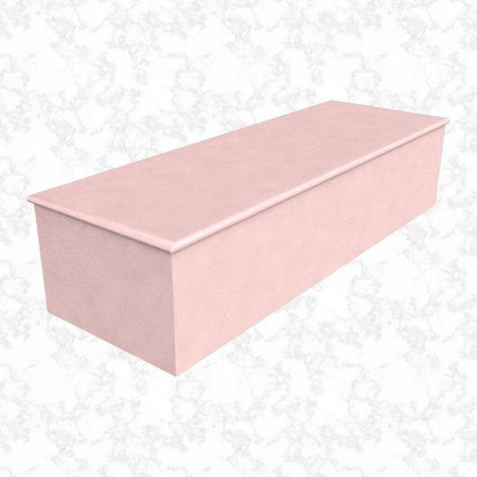 Plain Colour Pink Perfection child casket