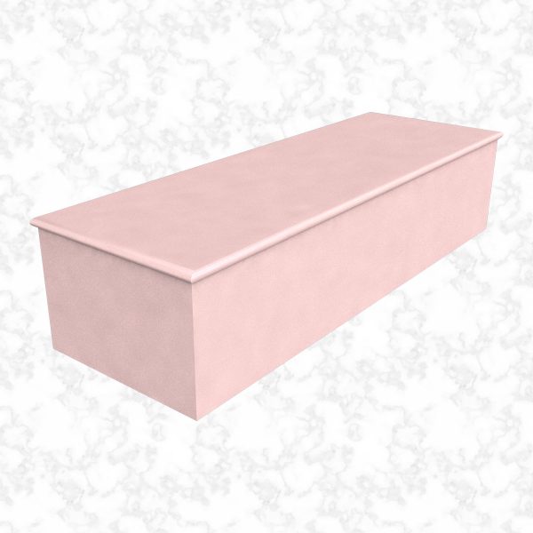 Plain Colour Pink Perfection child casket