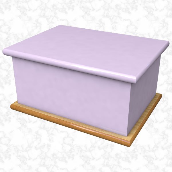 Lavender Lilac ashes casket