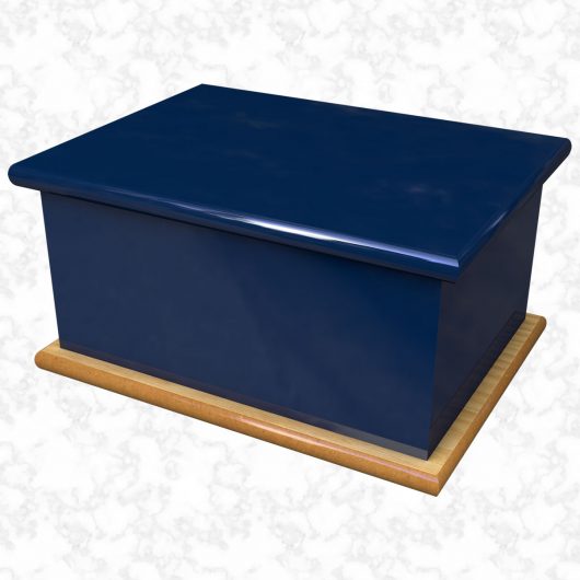 Oxford Blue ashes casket