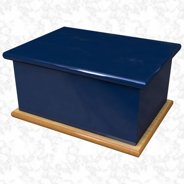 Oxford Blue ashes casket