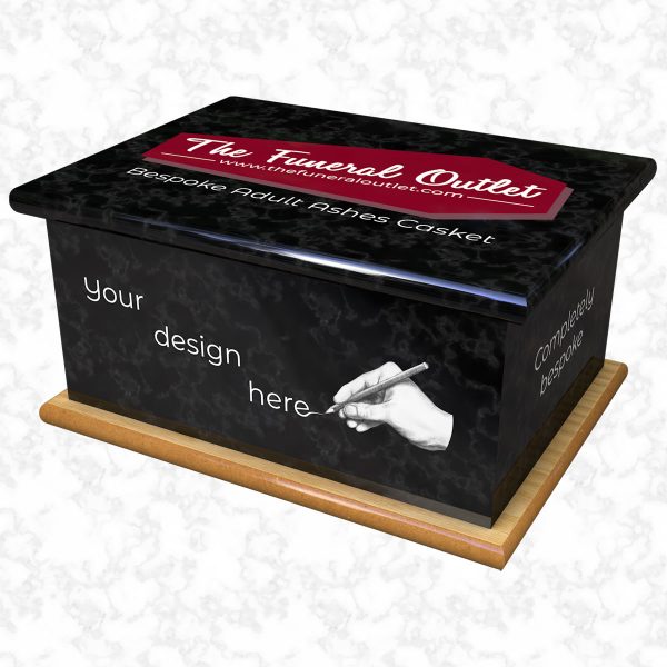 Bespoke adult ashes casket