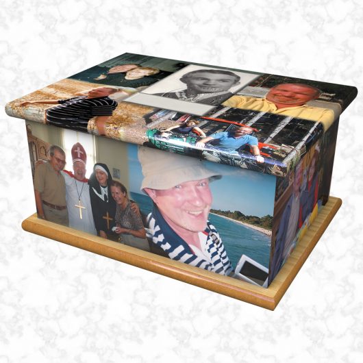 Terry Arter ashes casket