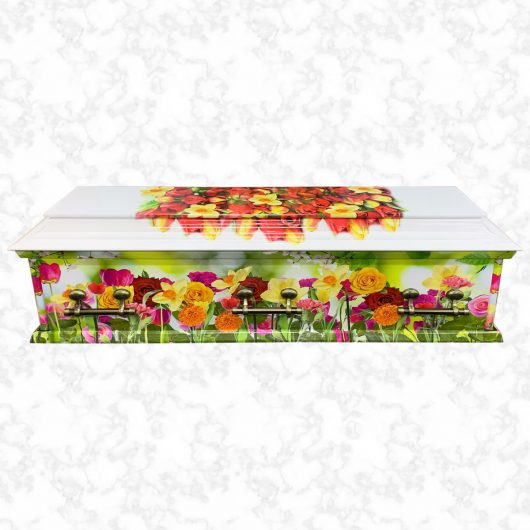 Oxford spring beauty wood American casket