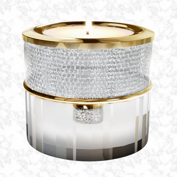 Gold crystal tealight keepsake