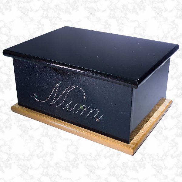 Crystal Mum ashes casket