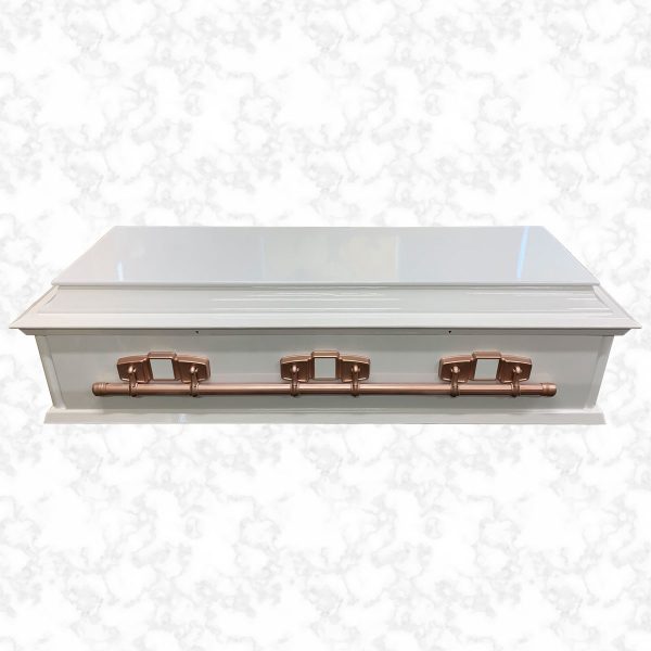 Oxford pure and simple wood American casket side view