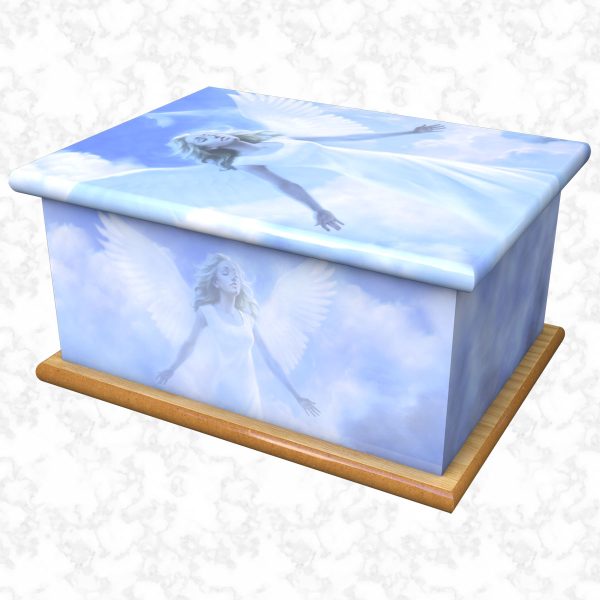 my angel adult ashes casket