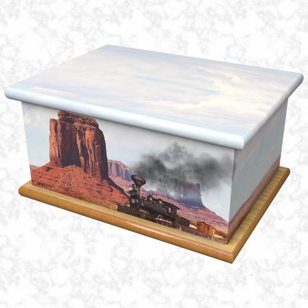 go west ashes casket