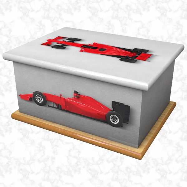 pole position red ashes casket