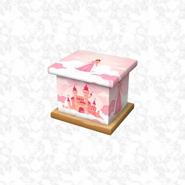 our baby princess infant ashes casket