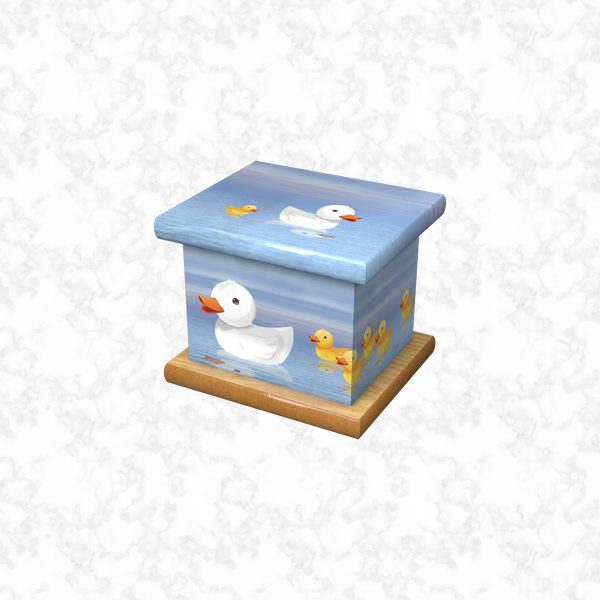 ducklings infant ashes casket