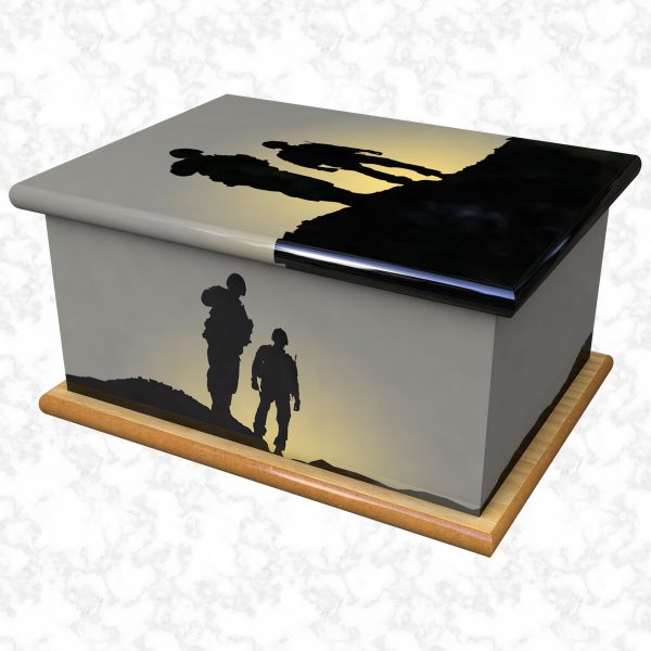 going home ashes casket