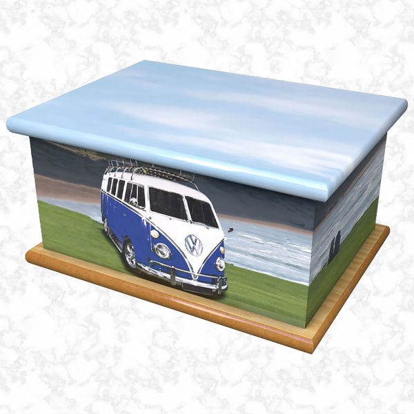 camper van ashes casket