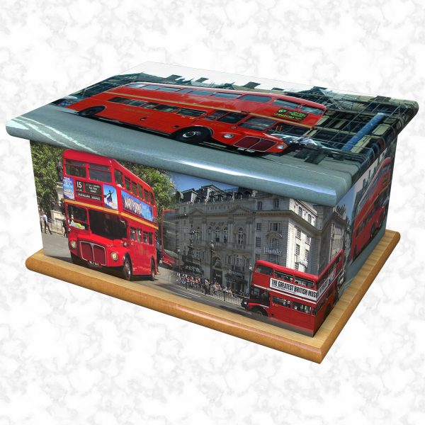 on the buses ashes casket