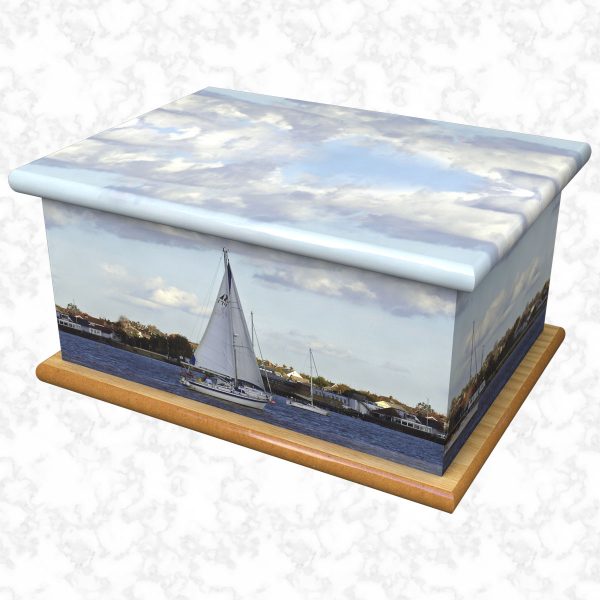 set sail ashes casket