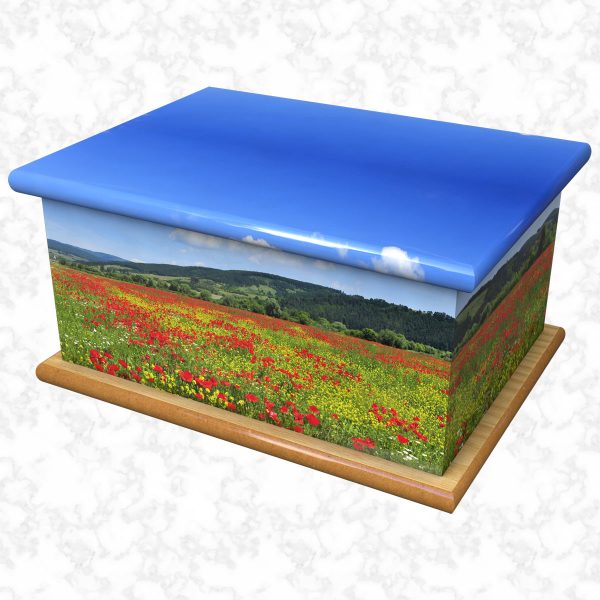 field of memories ashes casket