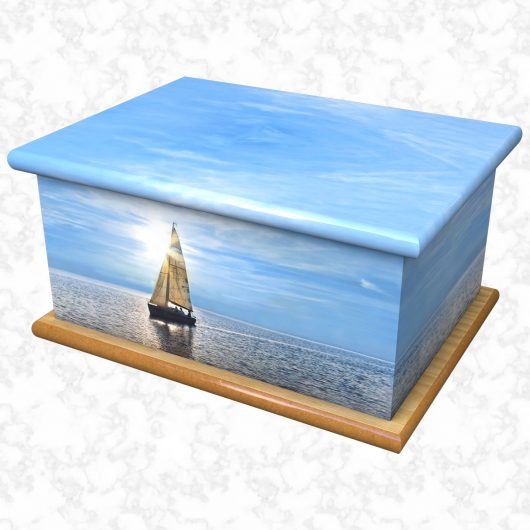 plain sailing ashes casket