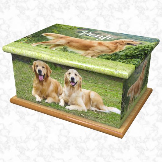 Benji pet ashes casket size 1