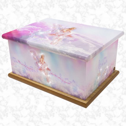 crystal angel by my side ashes casket