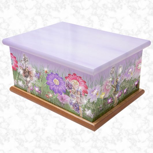 crystal fairy garden ashes casket