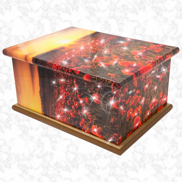 crystal remember ashes casket