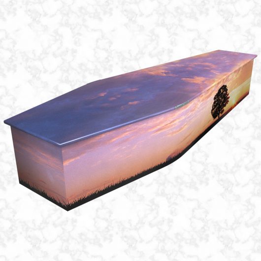 Sunset Colourful Coffin