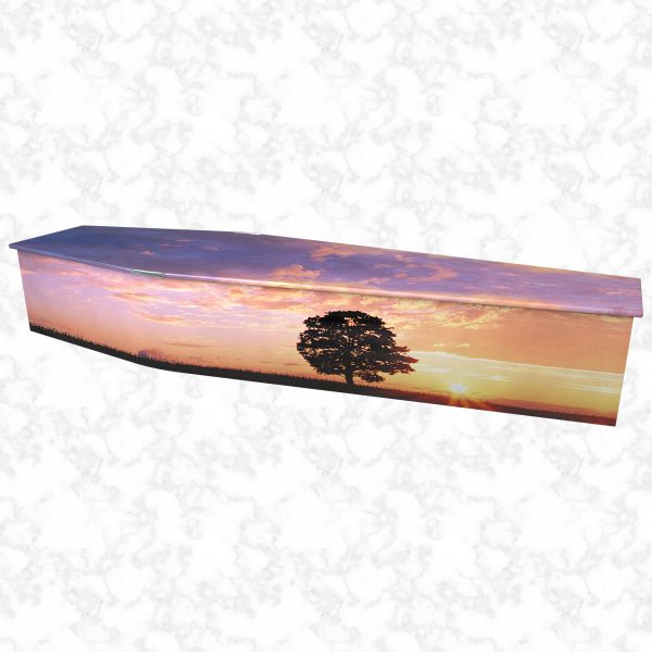 Sunset Colourful Coffin side view