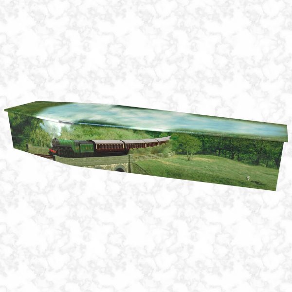 Flying Scotsman Colourful Coffin side view