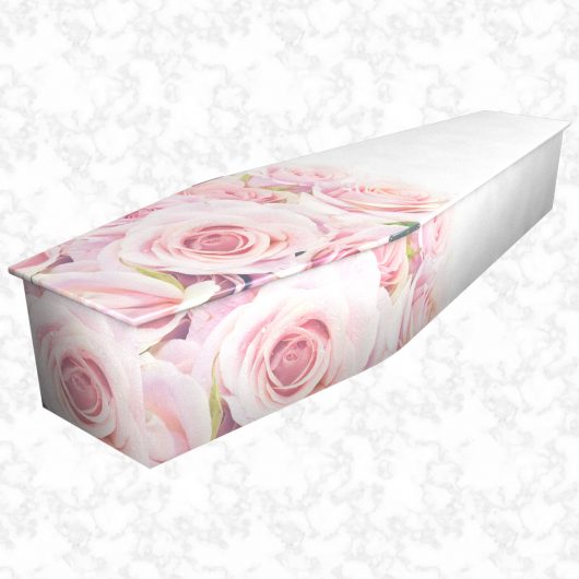 Blushing Rose Colourful Coffin