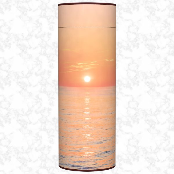 Ocean Sunset scatter tube adult size front view