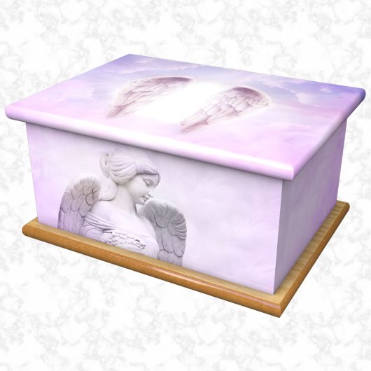 sweet angel adult ashes casket