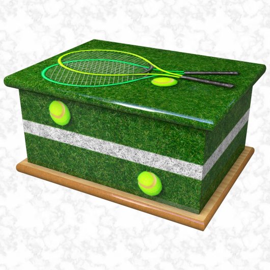 Game set match adult ashes casket