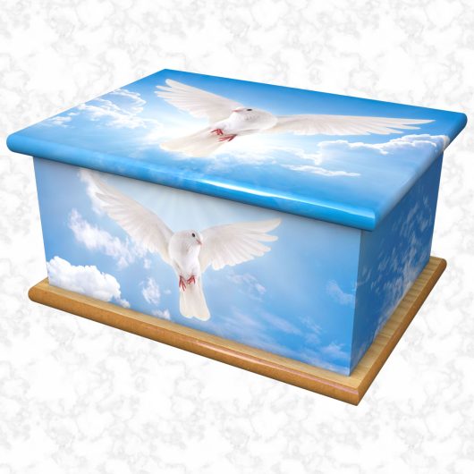 hope and peace adult ashes casket