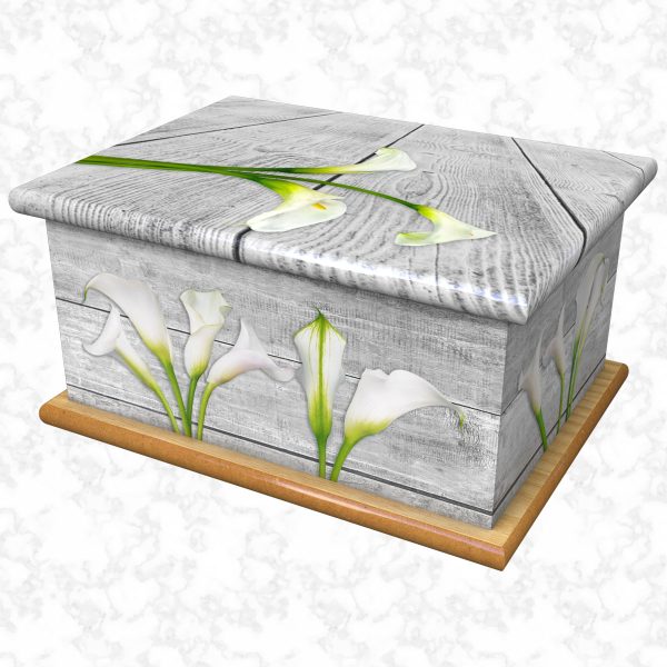 sweet lily adult ashes casket