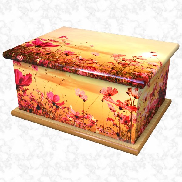 the flora walk adult ashes casket