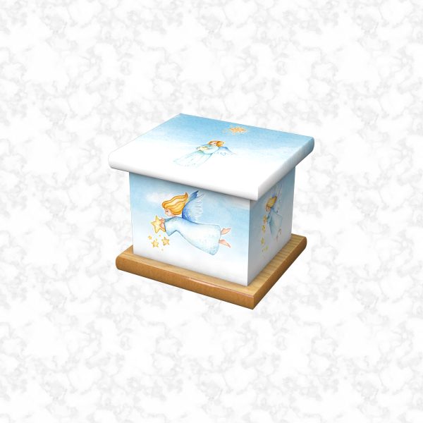 angel star infant ashes casket