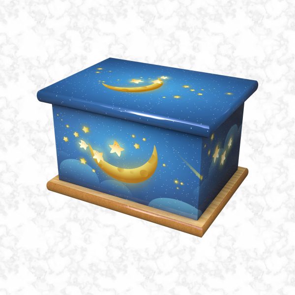 twinkling stars child ashes casket