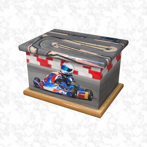 go karting child ashes casket