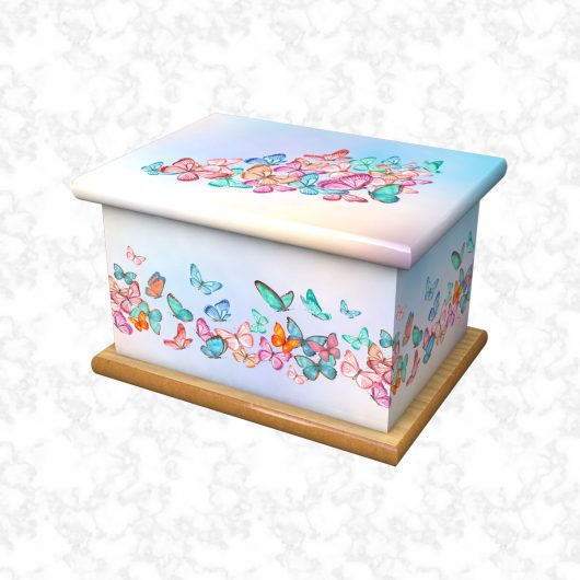 our little butterfly child ashes casket