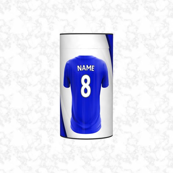 football fan blue child scatter tube front view