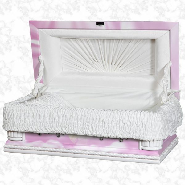 look to heaven purity child 2ft6 American casket standard interior