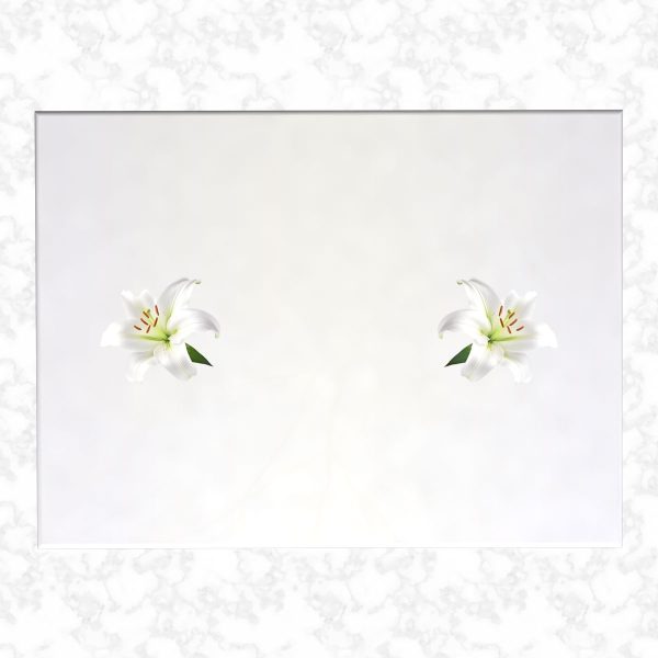 Dainty Blooms adult ashes casket top view