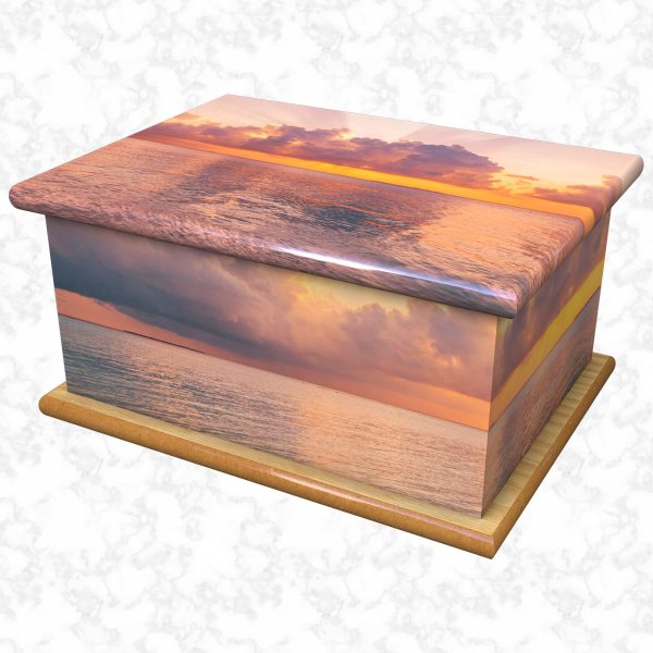 at peace adult ashes casket